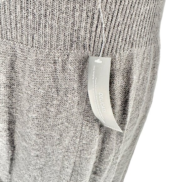 Venus Black Ribbed Knit Long Sleeve Sweater Dress 2X Flared Hem Lightweight NWT - Picture 4 of 16